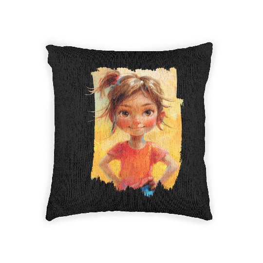 confidence with bold paint strokes and fearless Woven Pillows