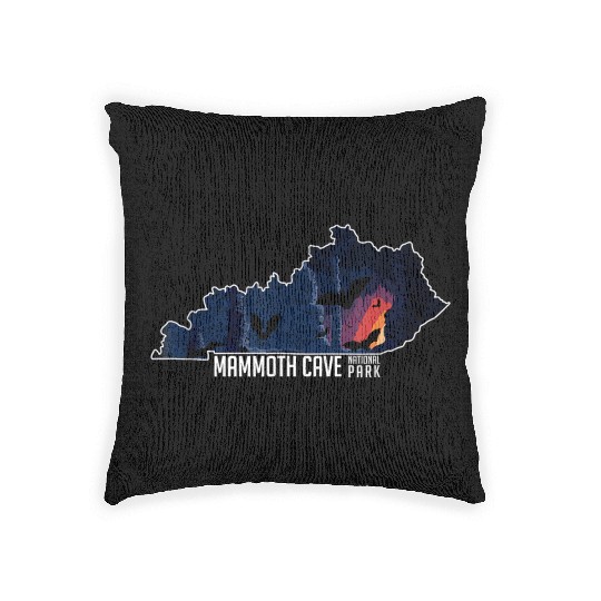 Mammoth National Kentucky Souvenir Woven Pillows