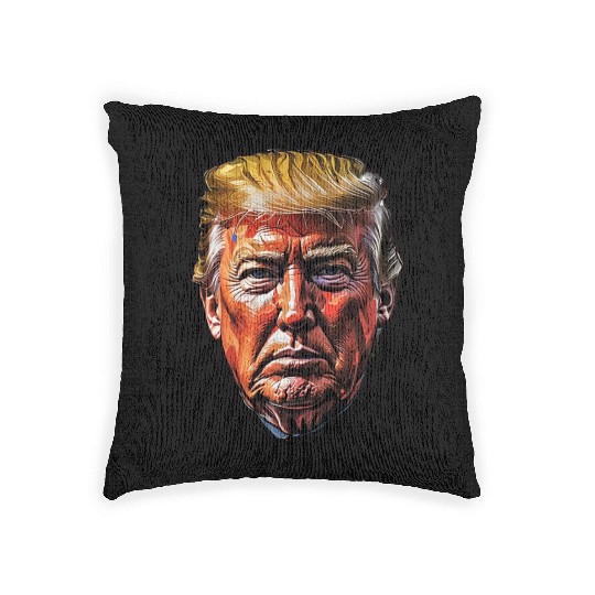 Donald Trump Election 2024 Image: Patriotic Design Woven Pillows