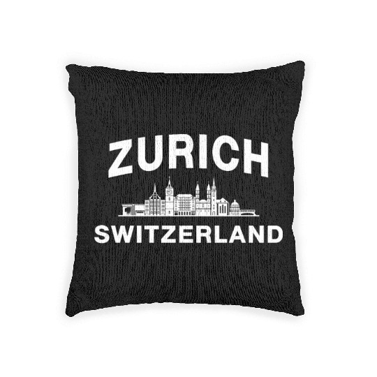 Zurich Switzerland Swiss Alps Lake Zurich Woven Pillows