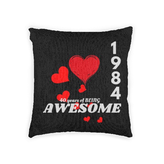 Funny 40th Birthday Gift Woven Pillows for Men women