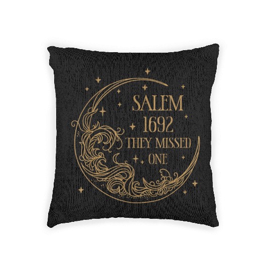 Salem 1692 They Missed One Woven Pillows