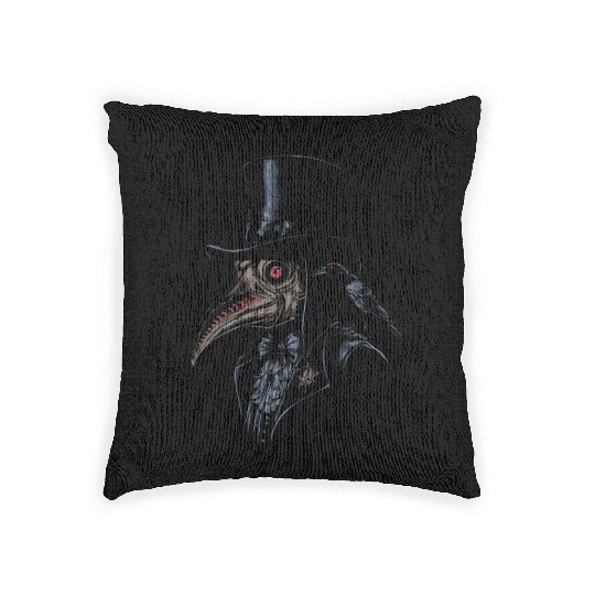 Plague Doctor Woven Pillows