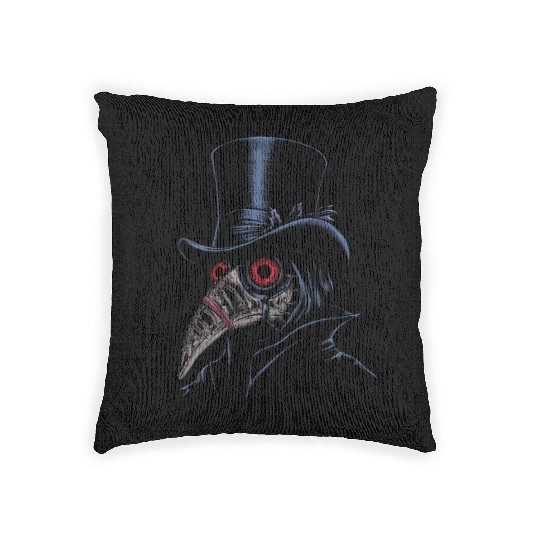 Plague Doctor Woven Pillows