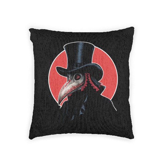 Plague Doctor Woven Pillows