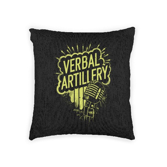 Epic Lyrical Battle of the Titans: Hip Hop Rap Woven Pillows