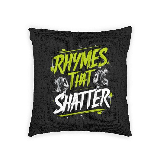 Epic Lyrical Battle of the Titans: Hip Hop Rap Woven Pillows