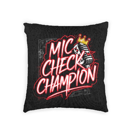 Epic Lyrical Battle of the Titans: Hip Hop Rap Woven Pillows