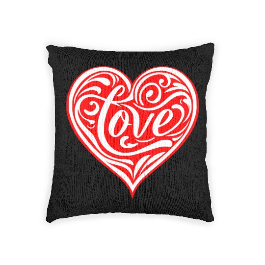 Tribal Love Heart LIKE US ON FACEBOOK # Woven Pillows