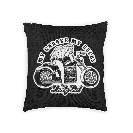 My Garage My Rules Pinup LIKE US ON FACEBOOK # Woven Pillows