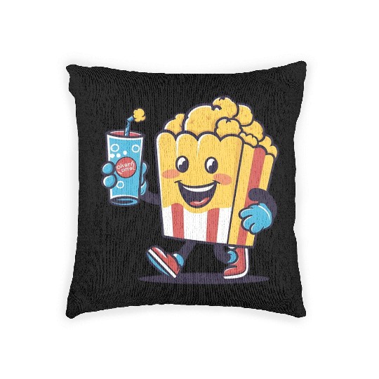 Popcorn and Soda: Moments of Joy Woven Pillows
