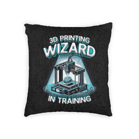 3D Print 3D Printing Wizard In Training Woven Pillows