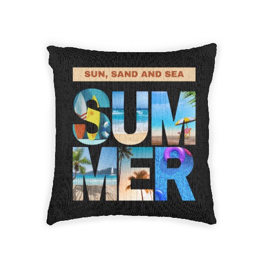 Sun, Sand and Sea Summer outfits for men Woven Pillows