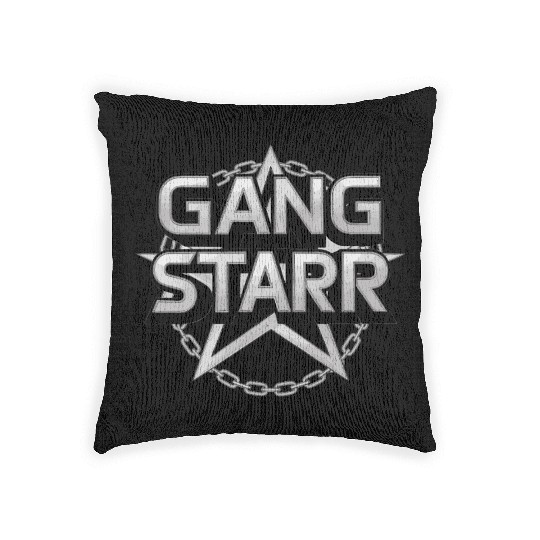 Gangstarr Logo Woven Pillows - Classic Hip-Hop Design