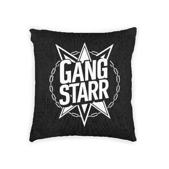 Gangstarr Logo Woven Pillows - Classic Hip-Hop Design