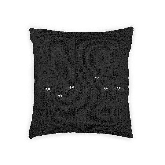 Ew People Black Cat Funny Woven Pillows