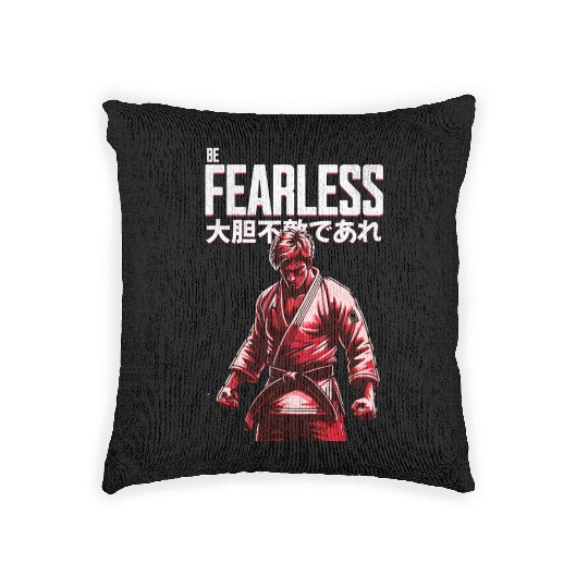 Be Fearless Jiu Jitsu Mindset Woven Pillows
