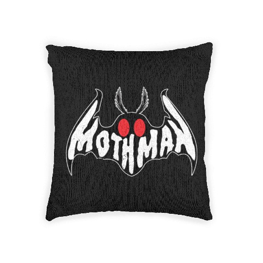 Mothman Monster Creepy Cryptid Woven Pillows