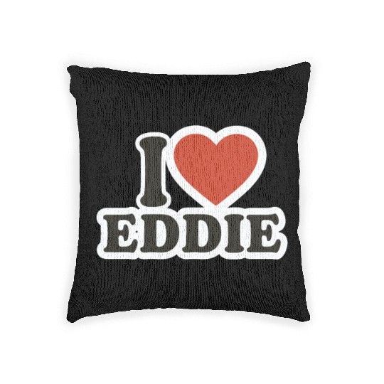 I LOVE Woven Pillows Boyfriend gift idea I LOVE Eddie