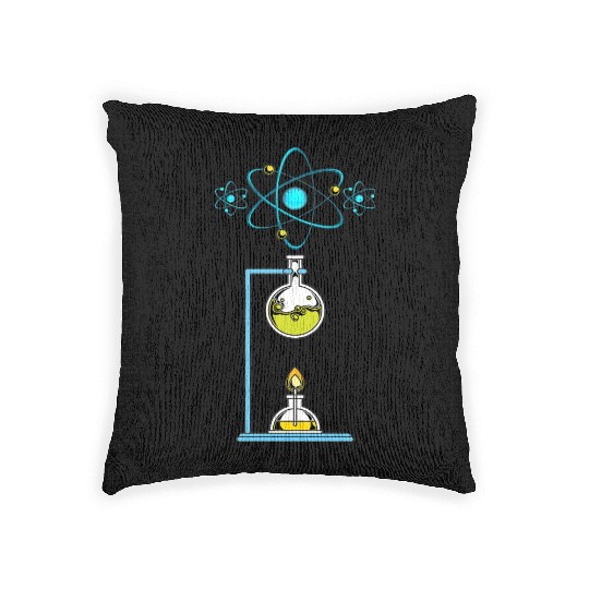 Physics Laboratory Science Teacher Physicist Nerd Woven Pillows