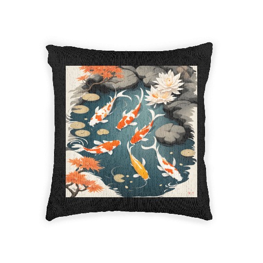 Koi Pond 2 Woven Pillows