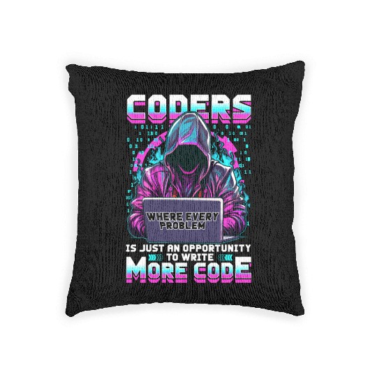Coders Design for Computer Engineer Software Devel Woven Pillows