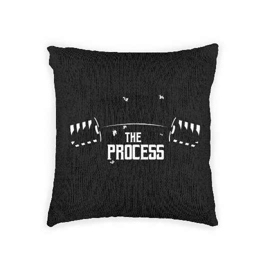 Trust The Process Motivational Quote Gym Woven Pillows