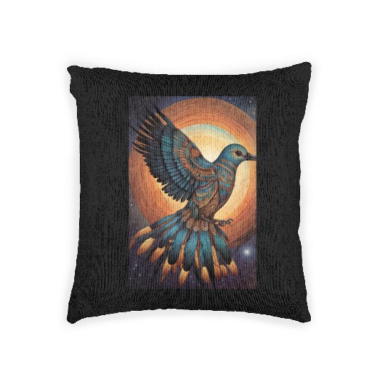 The Bird of Paradise Woven Pillows