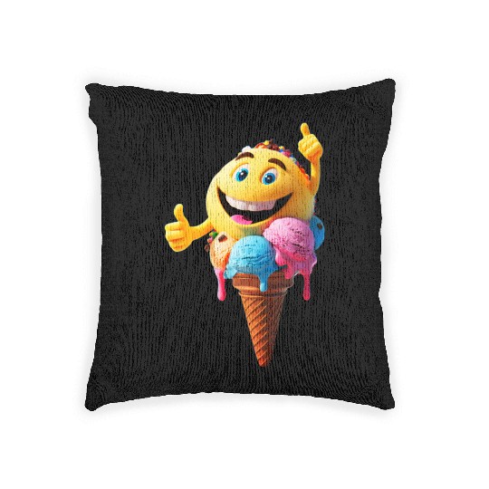 Ice Cream Yes We Can Gift For Ice Cream Lovers Woven Pillows