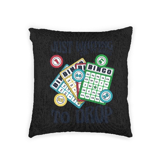Waiting For My Balls To Drop Caller Daubers Bingo Woven Pillows