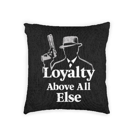 Mobster Gangster Mafia Organized Crime Boss Woven Pillows