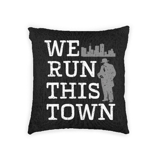 Mobster Gangster Mafia Organized Crime Boss Woven Pillows