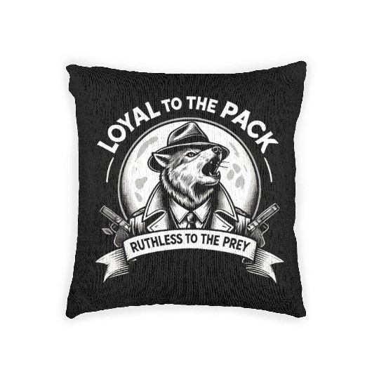 Mobster Gangster Mafia Organized Crime Boss Woven Pillows