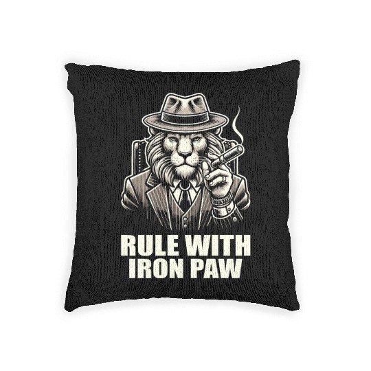 Mobster Gangster Mafia Organized Crime Boss Woven Pillows