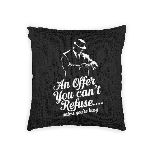 Mobster Gangster Mafia Organized Crime Boss Woven Pillows