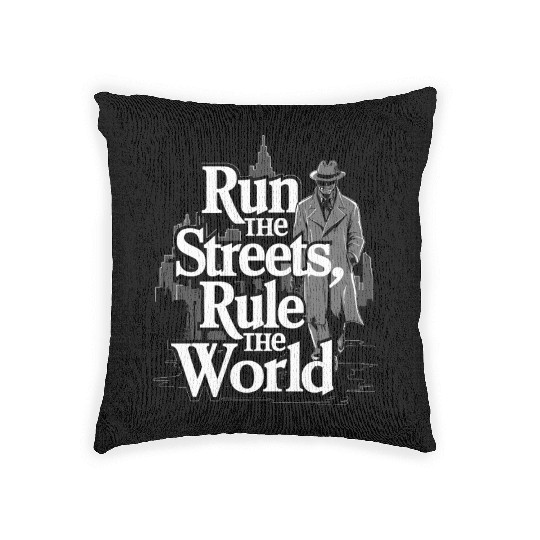 Mobster Gangster Mafia Organized Crime Boss Woven Pillows