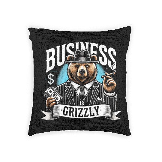 Mobster Gangster Mafia Organized Crime Boss Woven Pillows