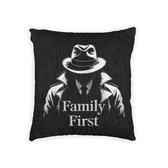 Mobster Gangster Mafia Organized Crime Boss Woven Pillows