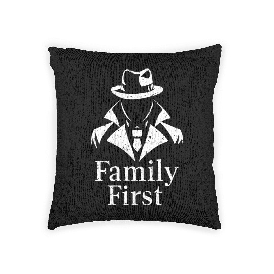 Mobster Gangster Mafia Organized Crime Boss Woven Pillows