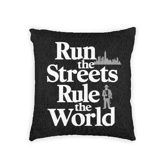 Mobster Gangster Mafia Organized Crime Boss Woven Pillows