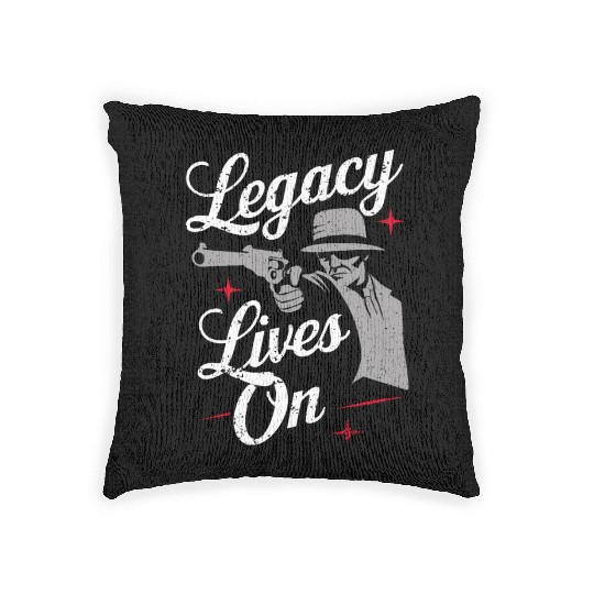 Mobster Gangster Mafia Organized Crime Boss Woven Pillows