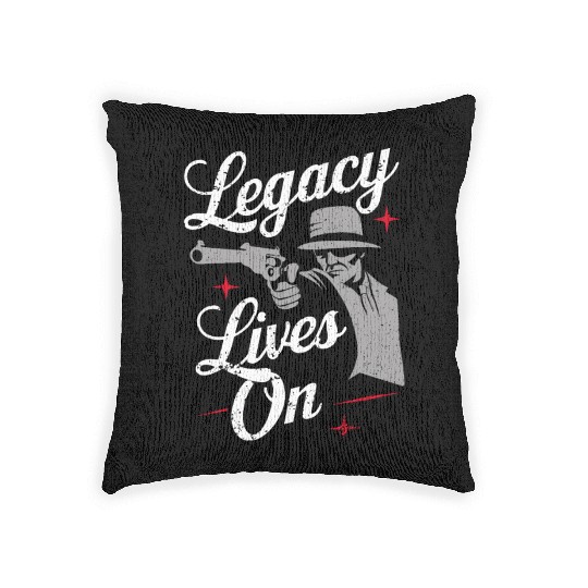 Mobster Gangster Mafia Organized Crime Boss Woven Pillows