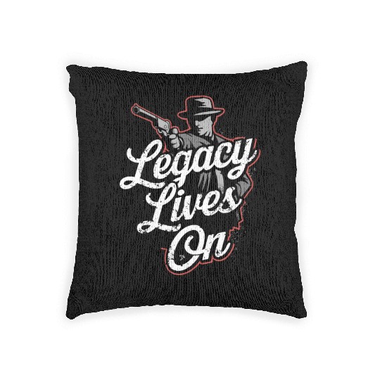 Mobster Gangster Mafia Organized Crime Boss Woven Pillows