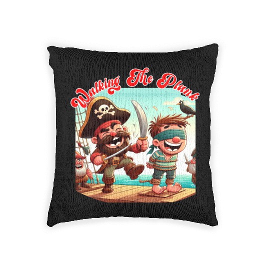 Walking The Plank Woven Pillows