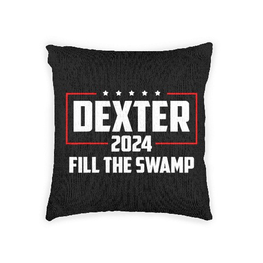 Dexter 2024 Fill The Swamp Woven Pillows