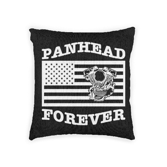 Panhead Forever Flag LIKE US ON FACEBOOK # Woven Pillows