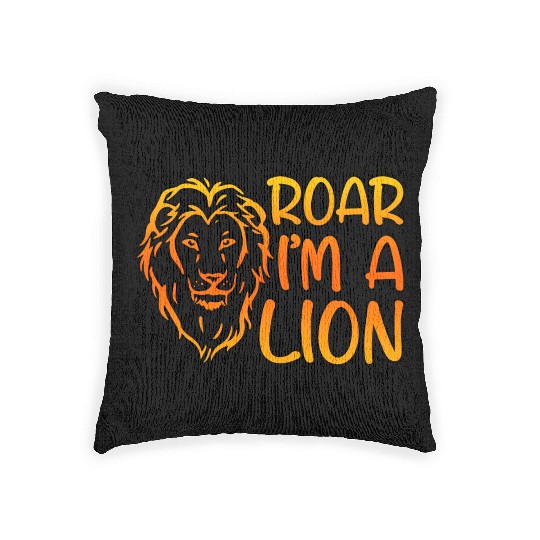 Roar I'm A Lion 4 Woven Pillows