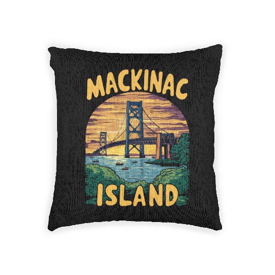 Mackinac Island. Woven Pillows