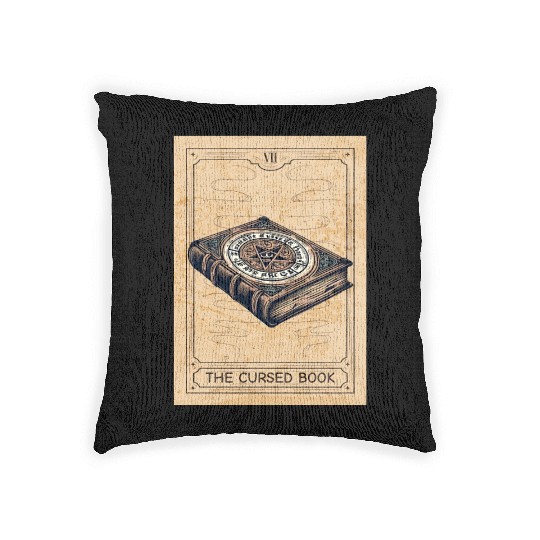 Magic - Black Magic - Magic Book Black Magic Book Woven Pillows