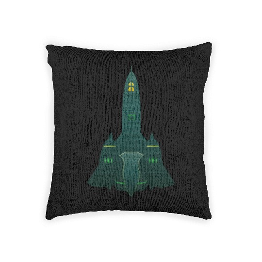 SR-71 Blackbird Stealth Aircraft Design - Aviation Woven Pillows